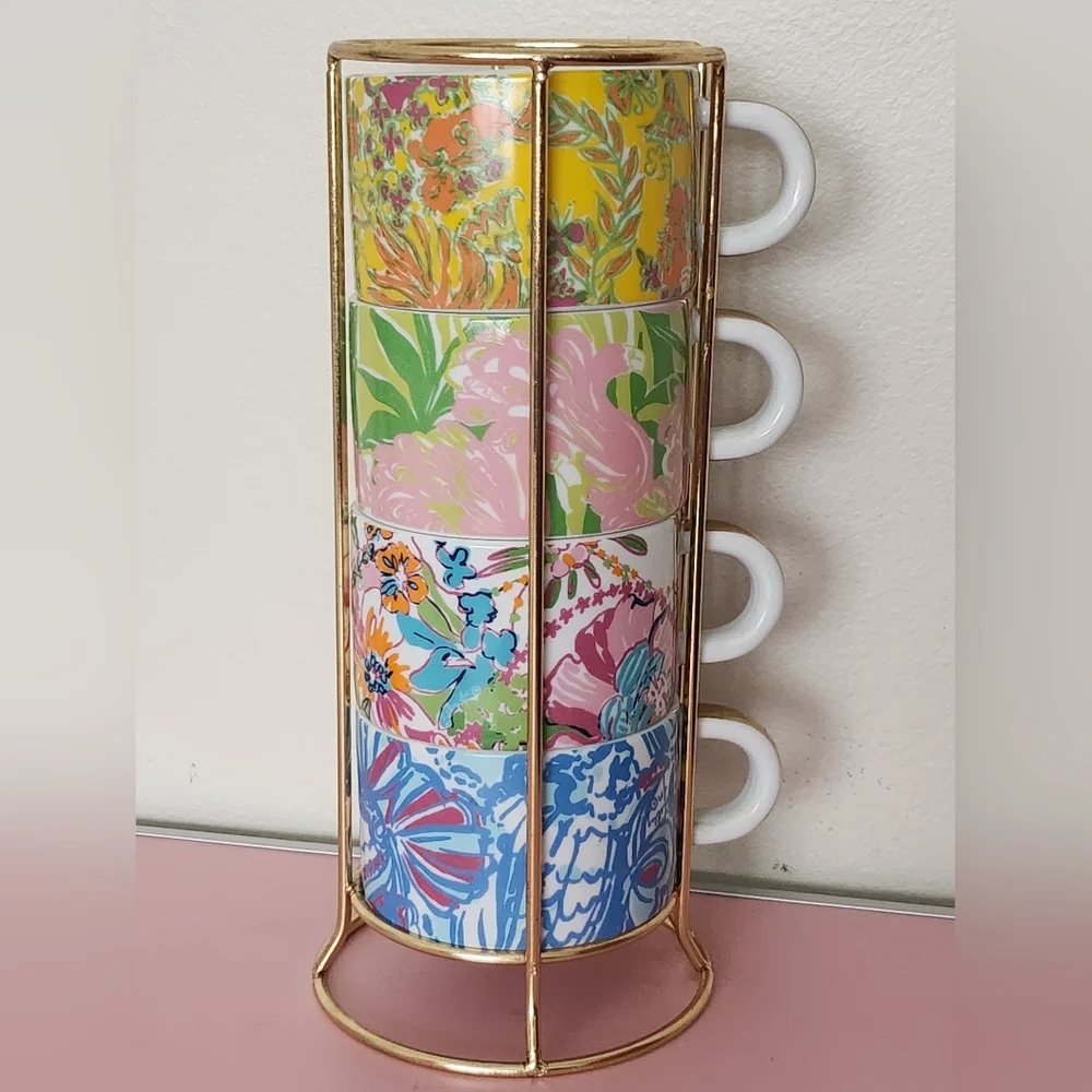 Lilly Pulitzer For Target Floral Stacking Cups